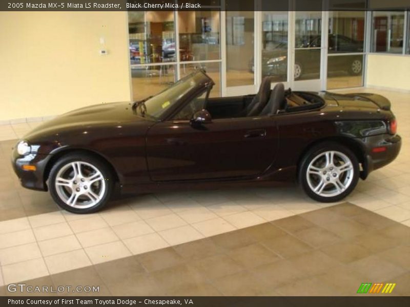 Black Cherry Mica / Black 2005 Mazda MX-5 Miata LS Roadster
