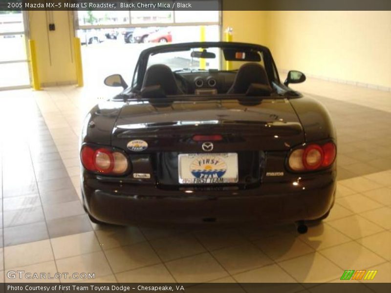 Black Cherry Mica / Black 2005 Mazda MX-5 Miata LS Roadster