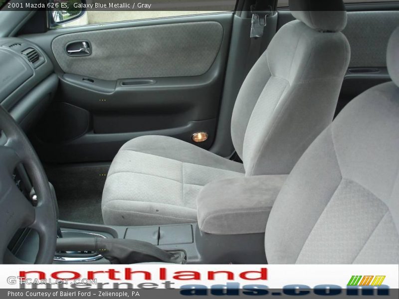 Galaxy Blue Metallic / Gray 2001 Mazda 626 ES
