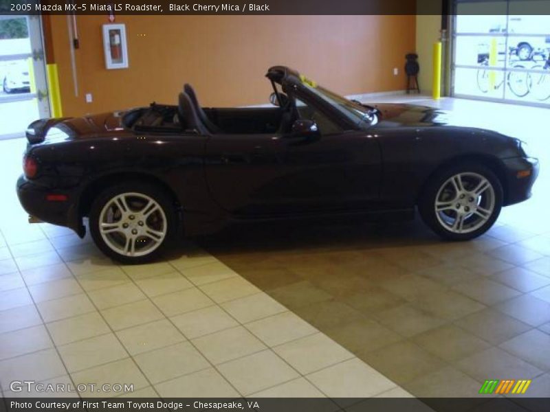 Black Cherry Mica / Black 2005 Mazda MX-5 Miata LS Roadster