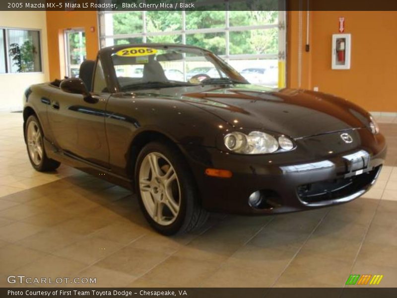 Black Cherry Mica / Black 2005 Mazda MX-5 Miata LS Roadster