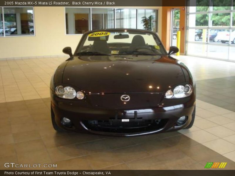 Black Cherry Mica / Black 2005 Mazda MX-5 Miata LS Roadster