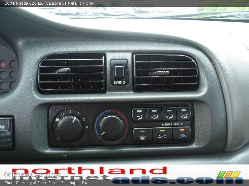 Galaxy Blue Metallic / Gray 2001 Mazda 626 ES
