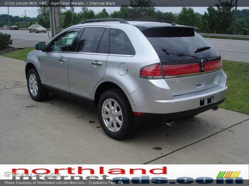 Ingot Silver Metallic / Charcoal Black 2010 Lincoln MKX AWD