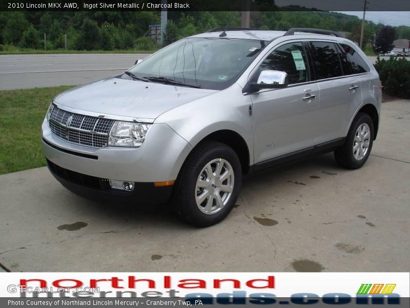 Ingot Silver Metallic / Charcoal Black 2010 Lincoln MKX AWD