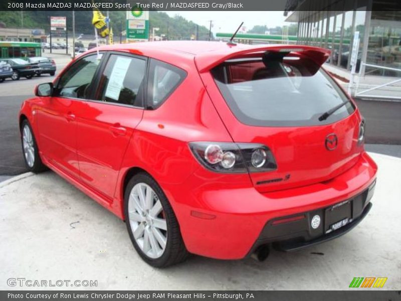 True Red / MAZDASPEED Gray/Black 2008 Mazda MAZDA3 MAZDASPEED Sport