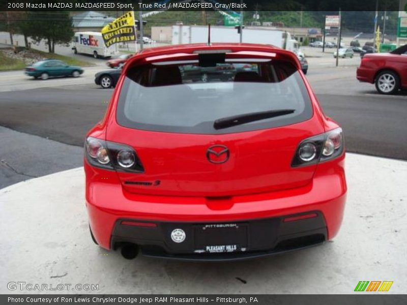 True Red / MAZDASPEED Gray/Black 2008 Mazda MAZDA3 MAZDASPEED Sport