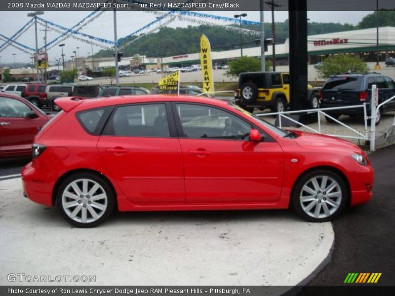 True Red / MAZDASPEED Gray/Black 2008 Mazda MAZDA3 MAZDASPEED Sport