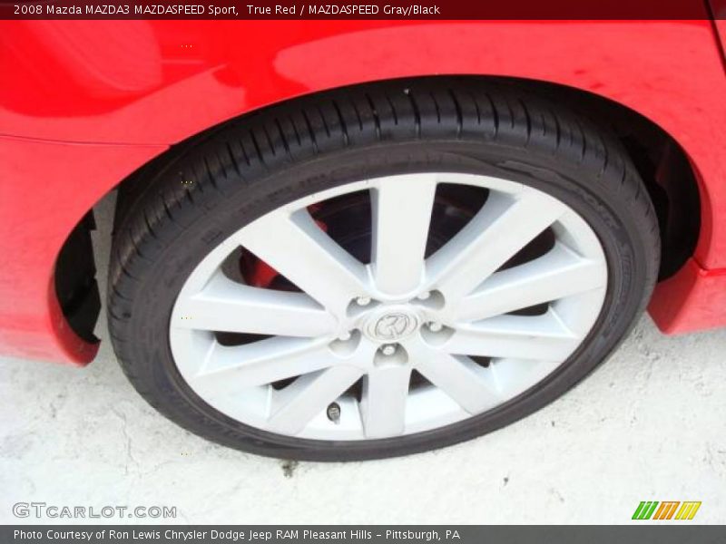 True Red / MAZDASPEED Gray/Black 2008 Mazda MAZDA3 MAZDASPEED Sport