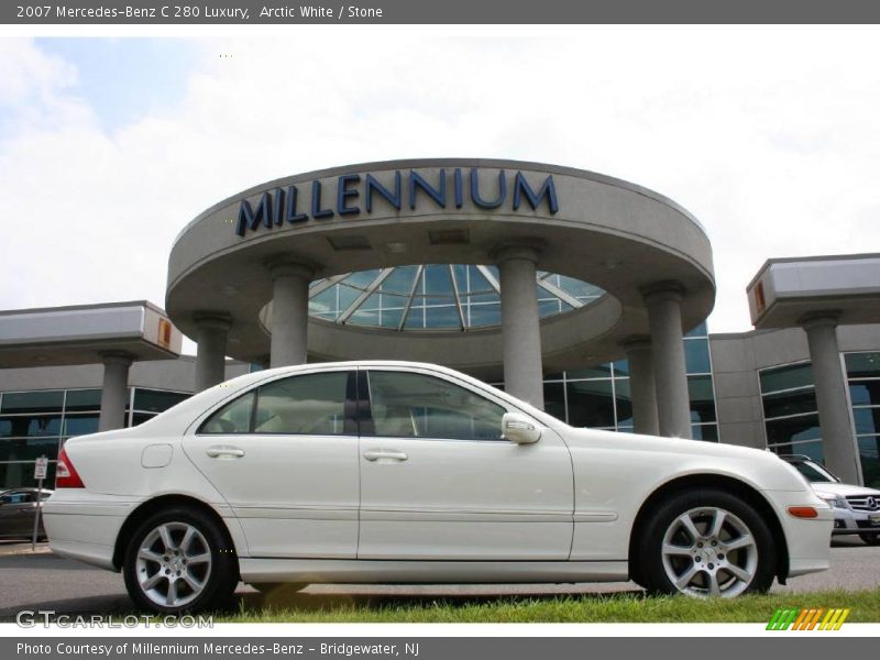 Arctic White / Stone 2007 Mercedes-Benz C 280 Luxury