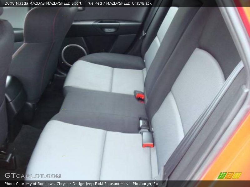 True Red / MAZDASPEED Gray/Black 2008 Mazda MAZDA3 MAZDASPEED Sport