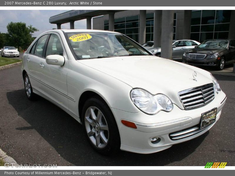 Arctic White / Stone 2007 Mercedes-Benz C 280 Luxury