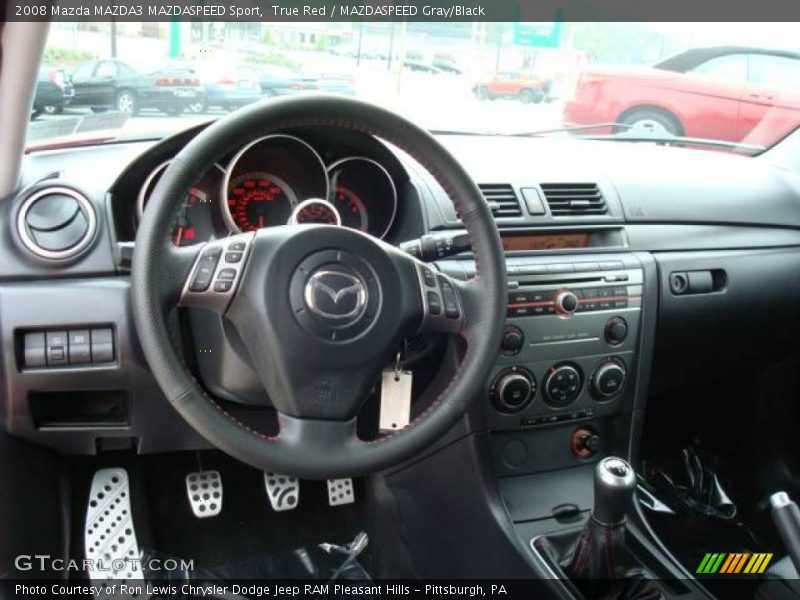 True Red / MAZDASPEED Gray/Black 2008 Mazda MAZDA3 MAZDASPEED Sport