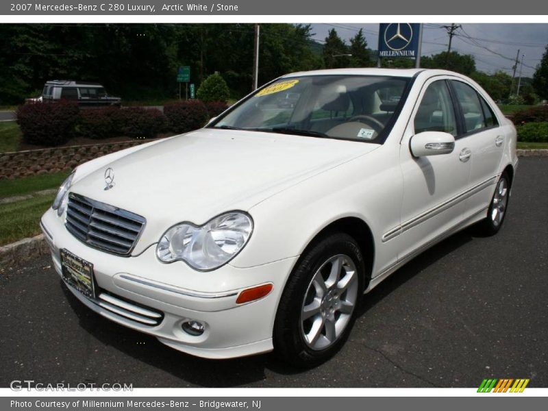 Arctic White / Stone 2007 Mercedes-Benz C 280 Luxury
