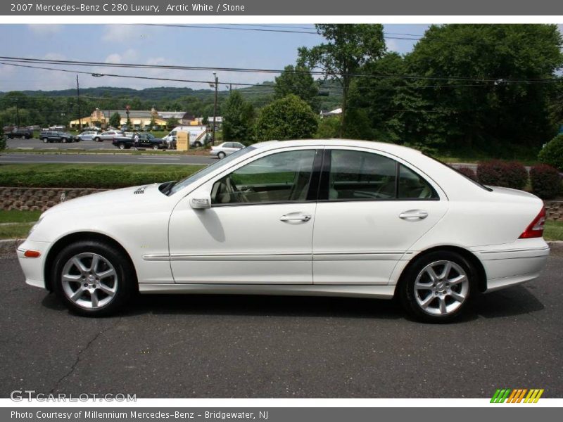 Arctic White / Stone 2007 Mercedes-Benz C 280 Luxury