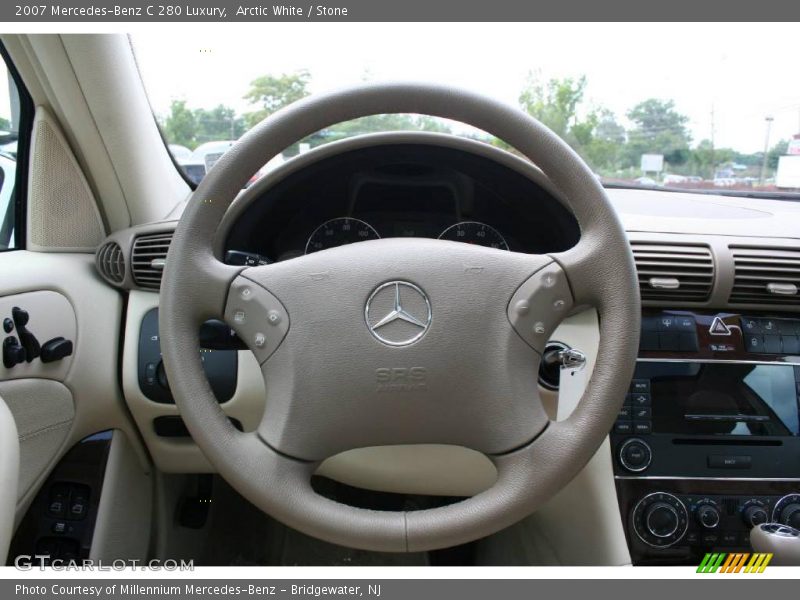 Arctic White / Stone 2007 Mercedes-Benz C 280 Luxury