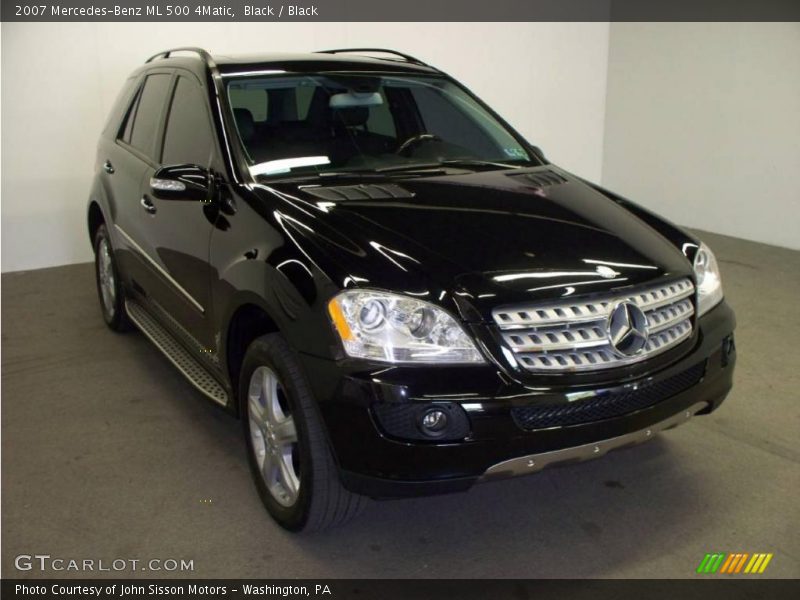 Black / Black 2007 Mercedes-Benz ML 500 4Matic