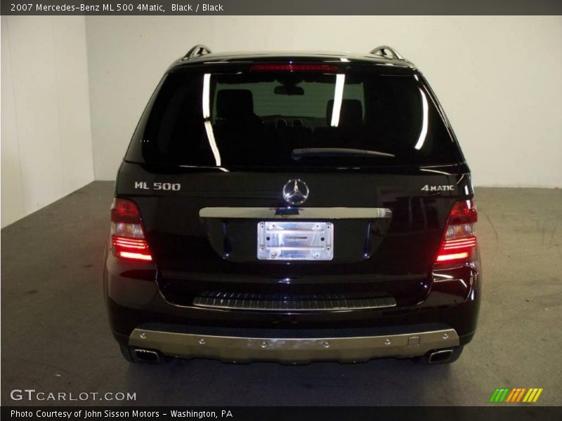 Black / Black 2007 Mercedes-Benz ML 500 4Matic