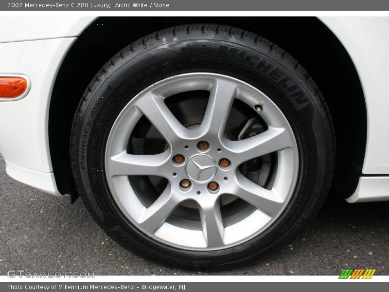 Arctic White / Stone 2007 Mercedes-Benz C 280 Luxury
