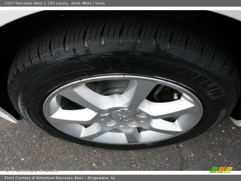 Arctic White / Stone 2007 Mercedes-Benz C 280 Luxury