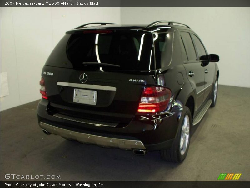 Black / Black 2007 Mercedes-Benz ML 500 4Matic