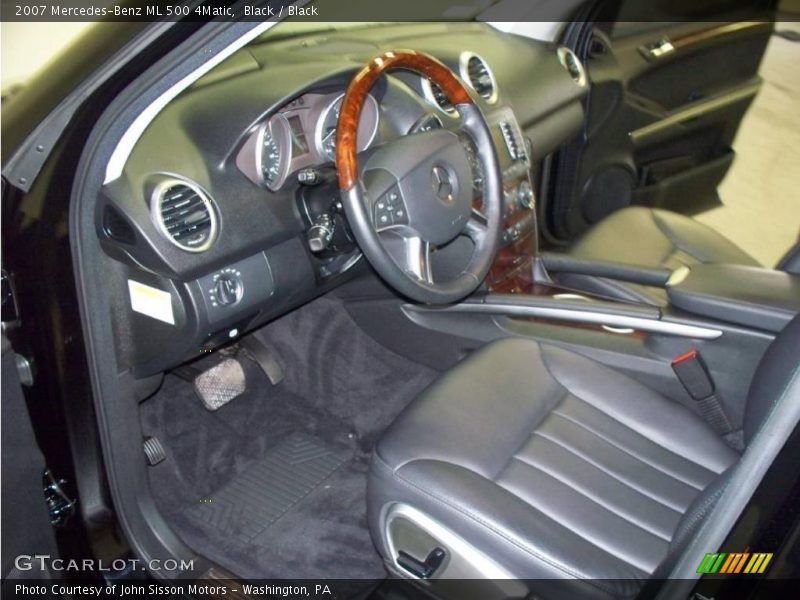 Black / Black 2007 Mercedes-Benz ML 500 4Matic