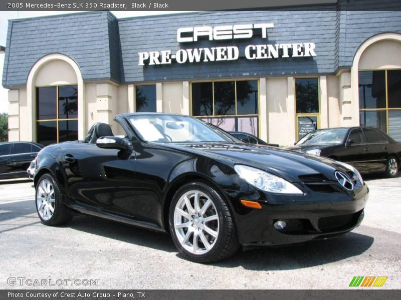 Black / Black 2005 Mercedes-Benz SLK 350 Roadster