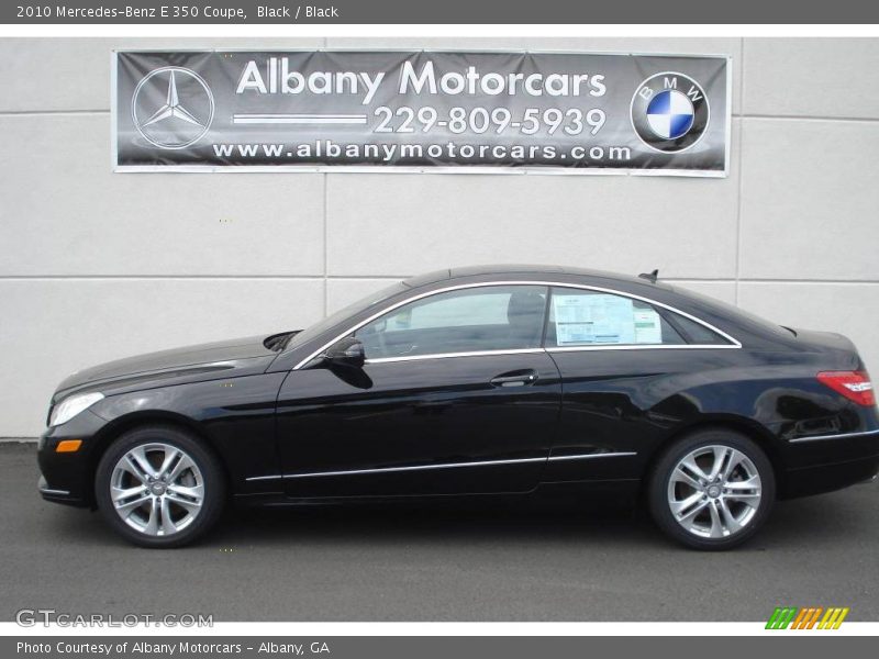 Black / Black 2010 Mercedes-Benz E 350 Coupe