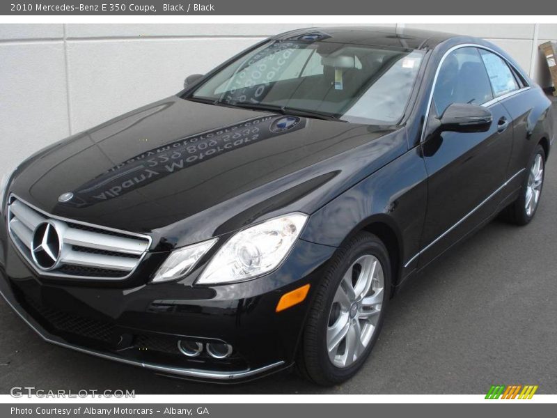 Black / Black 2010 Mercedes-Benz E 350 Coupe