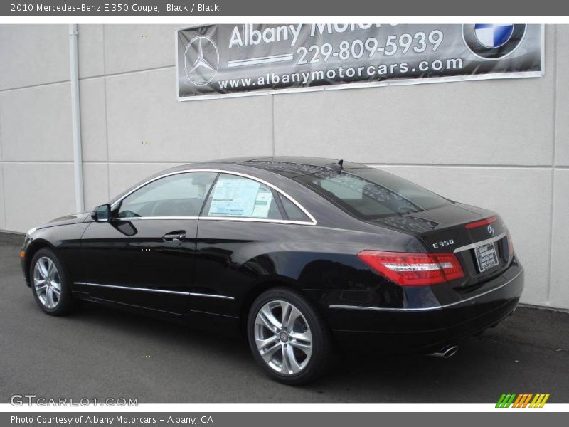 Black / Black 2010 Mercedes-Benz E 350 Coupe