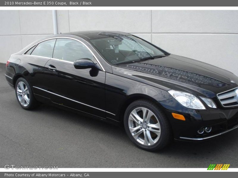 Black / Black 2010 Mercedes-Benz E 350 Coupe