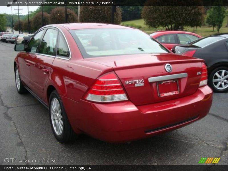 Vivid Red Metallic / Pebble 2006 Mercury Montego Premier AWD