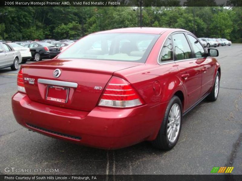 Vivid Red Metallic / Pebble 2006 Mercury Montego Premier AWD