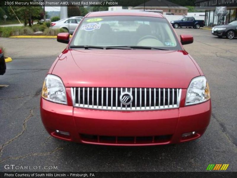 Vivid Red Metallic / Pebble 2006 Mercury Montego Premier AWD