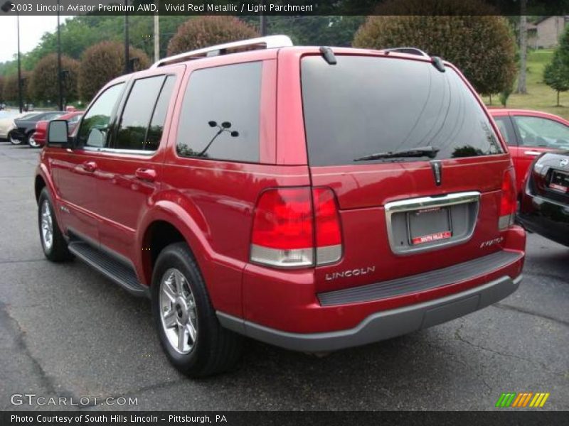 Vivid Red Metallic / Light Parchment 2003 Lincoln Aviator Premium AWD