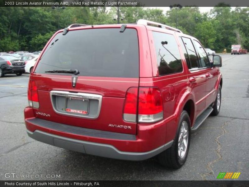 Vivid Red Metallic / Light Parchment 2003 Lincoln Aviator Premium AWD