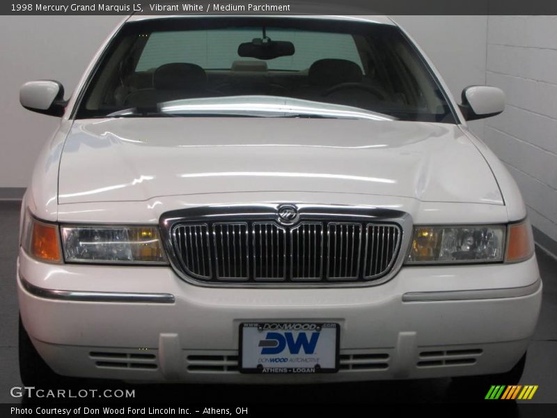 Vibrant White / Medium Parchment 1998 Mercury Grand Marquis LS