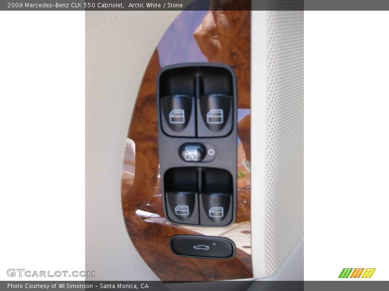 Arctic White / Stone 2009 Mercedes-Benz CLK 550 Cabriolet