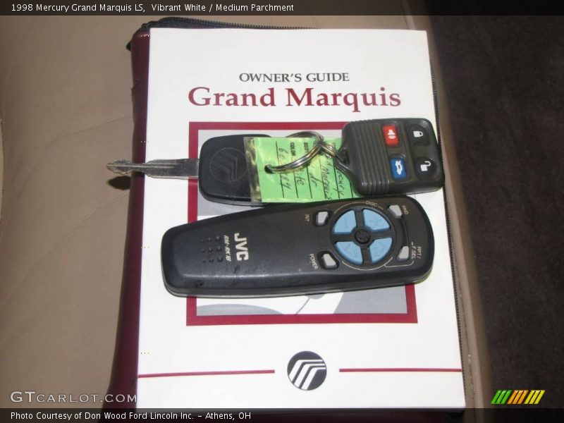 Vibrant White / Medium Parchment 1998 Mercury Grand Marquis LS