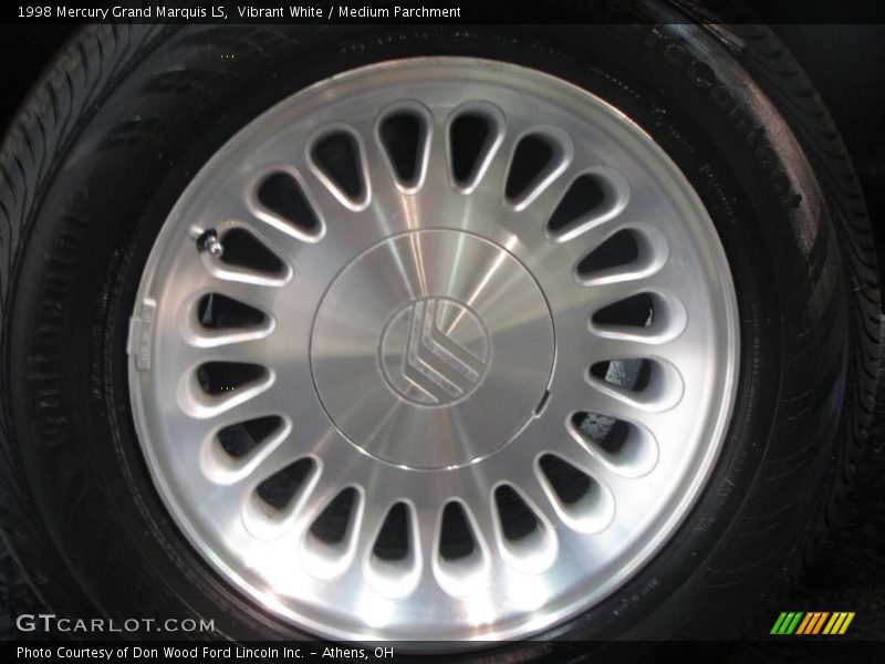 Vibrant White / Medium Parchment 1998 Mercury Grand Marquis LS