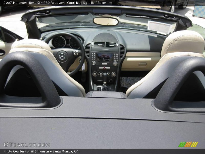 Capri Blue Metallic / Beige 2007 Mercedes-Benz SLK 280 Roadster