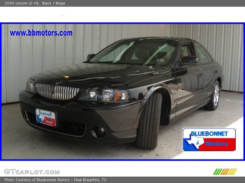 Black / Beige 2006 Lincoln LS V8
