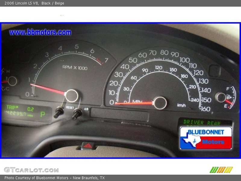 Black / Beige 2006 Lincoln LS V8