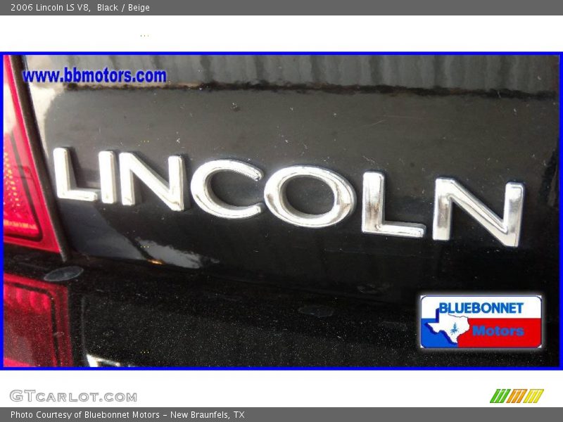 Black / Beige 2006 Lincoln LS V8