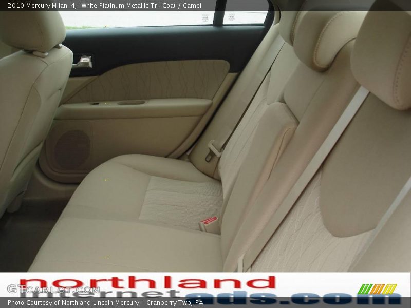 White Platinum Metallic Tri-Coat / Camel 2010 Mercury Milan I4