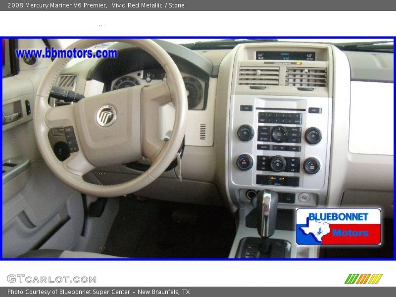 Vivid Red Metallic / Stone 2008 Mercury Mariner V6 Premier