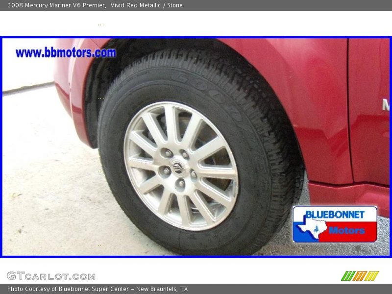 Vivid Red Metallic / Stone 2008 Mercury Mariner V6 Premier