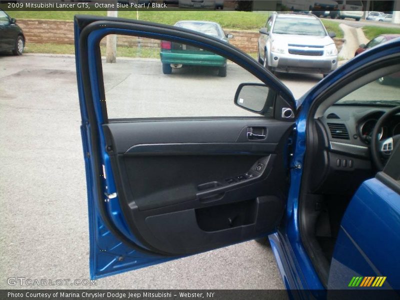 Octane Blue Pearl / Black 2009 Mitsubishi Lancer GTS