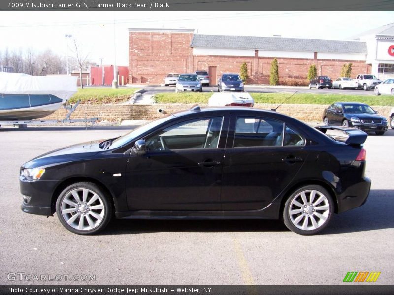 Tarmac Black Pearl / Black 2009 Mitsubishi Lancer GTS