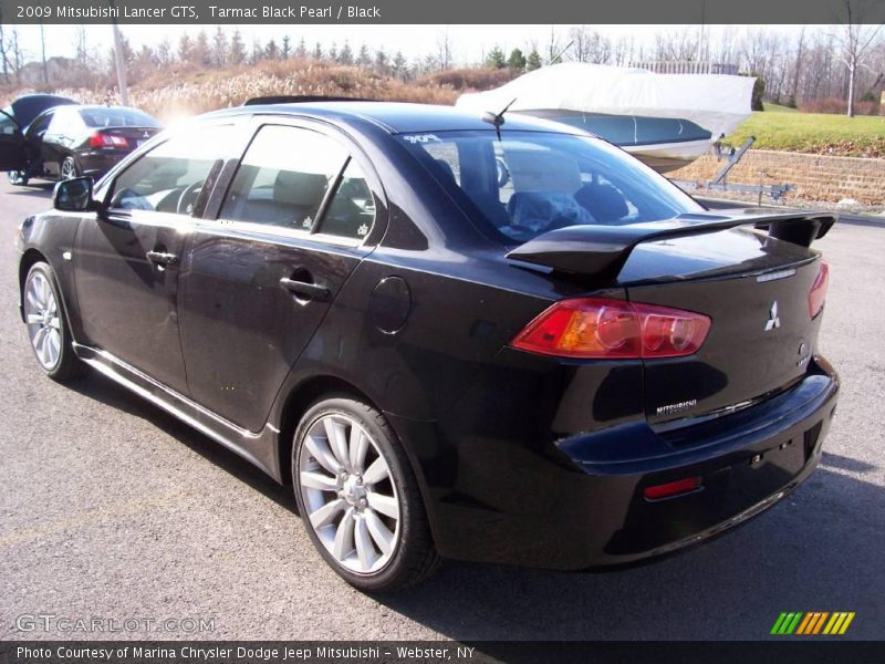 Tarmac Black Pearl / Black 2009 Mitsubishi Lancer GTS